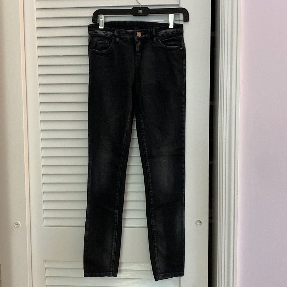 Blank NYC Skinny Jeans (Distressed black/gray)